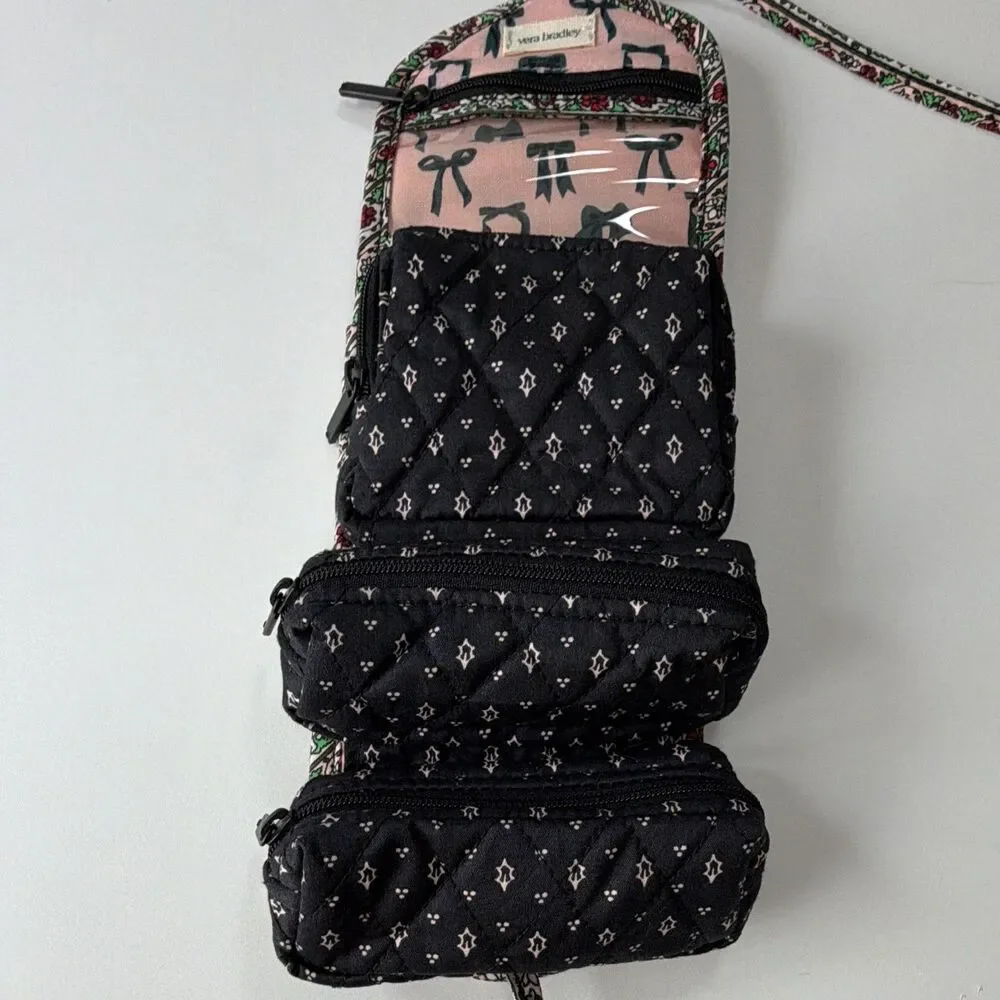 Vera Bradley Quilted Small Jewelry Pill Travel Organizer, Multiple Zip